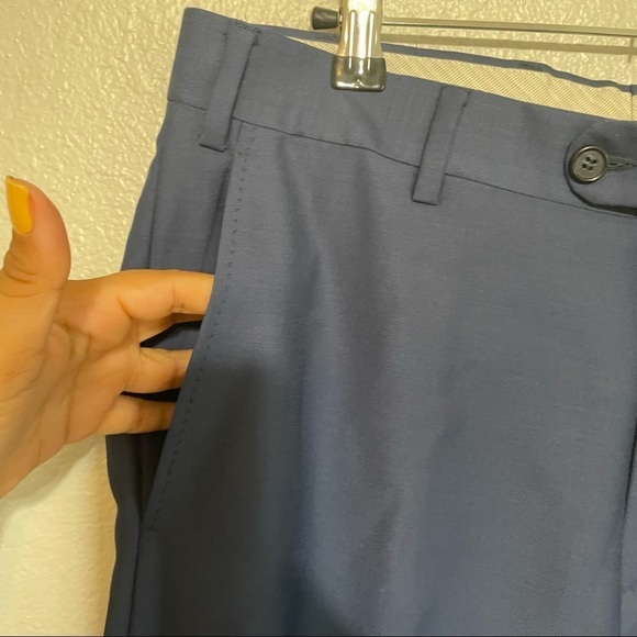 Angelico Navy Super 120's Trouser Pants​​ - Picture 2 of 8